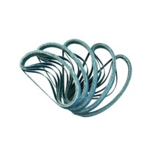 Banda lijadora flexible de alto rendimiento 'azul', 10x330 mm, grano 60, juego de 25 piezas.