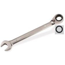 Llave de estrella de trinquete, acodada, reversible, SW8