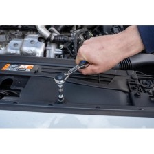 Juego de llaves de tubo de 1/4', 37 piezas.