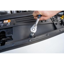 Juego de llaves de tubo de 1/4', 37 piezas.