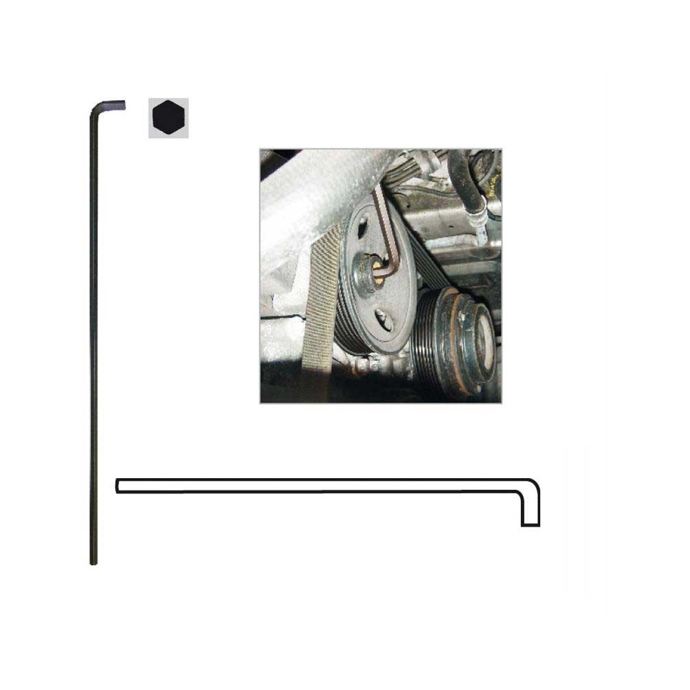 Llave de pasador especial para tornillos hexagonales interiores SW8x400mm