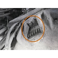 Dispositivo de giro del volante del camión DAF 35 T