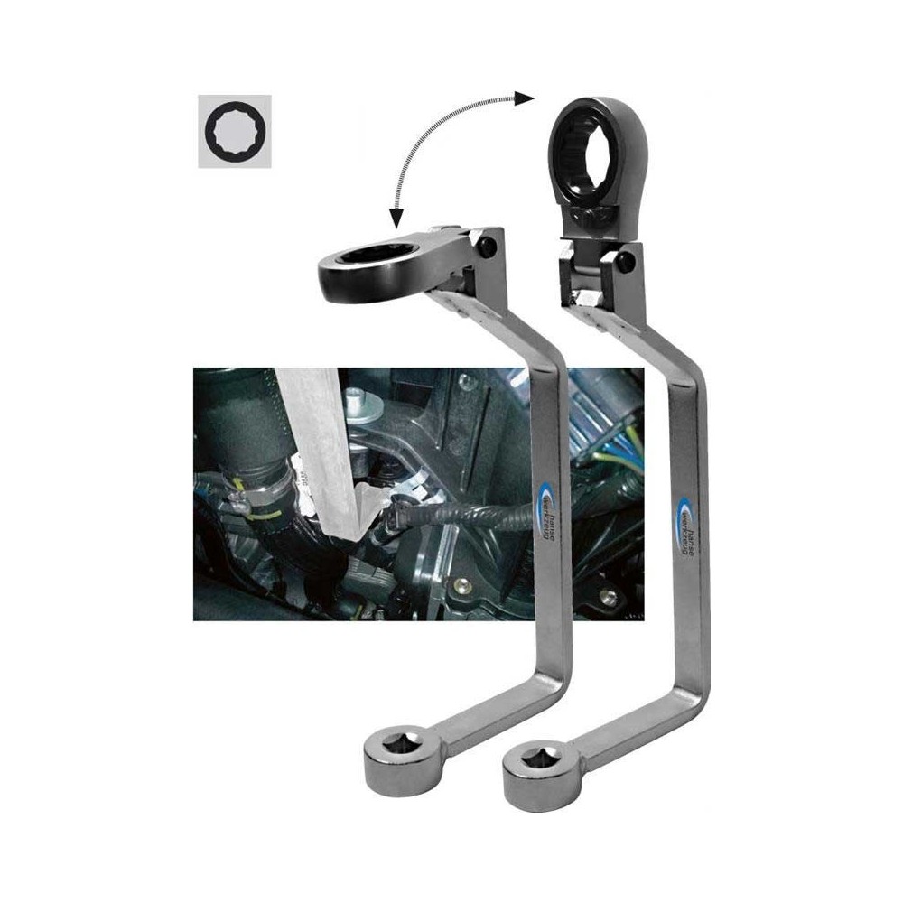 Llave de trinquete para filtro de aceite SW27