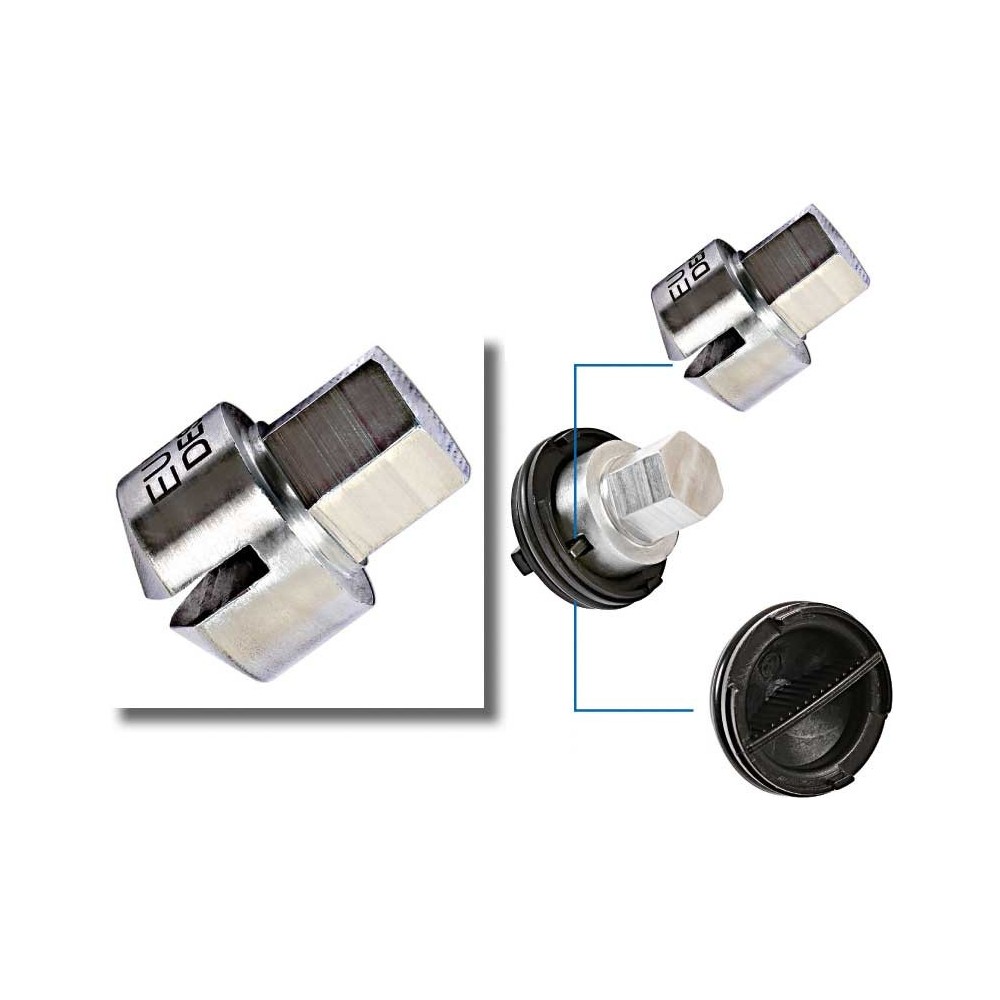 Llave especial para tapón de drenaje de aceite Ford/PSA