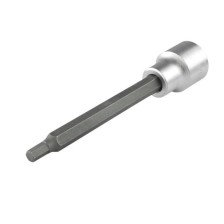 Llave de tubo de 3/8' para tornillos hexagonales internos SW4, larga 66/90 mm