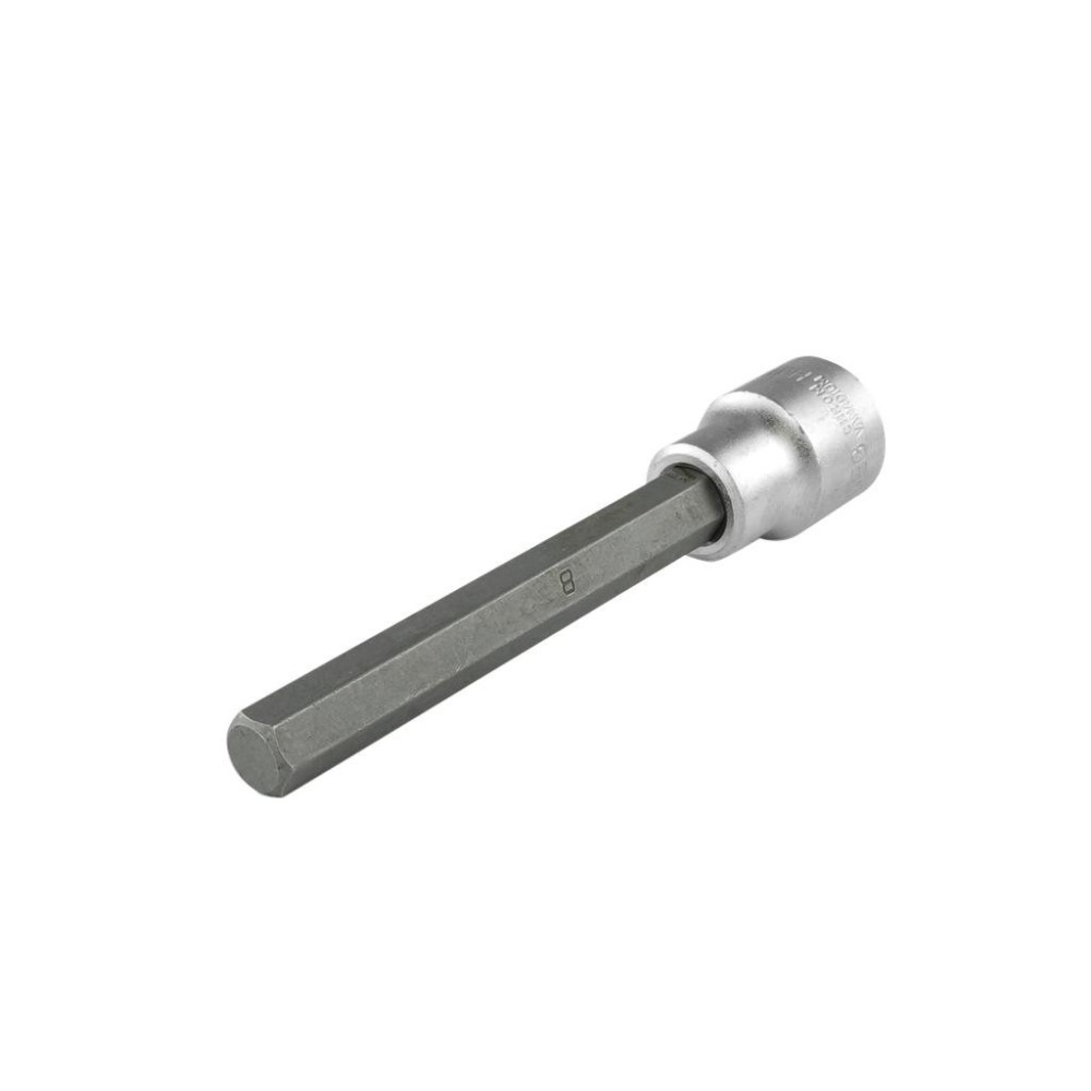 Llave de tubo de 3/8' para tornillos hexagonales internos SW8, larga 66/90 mm
