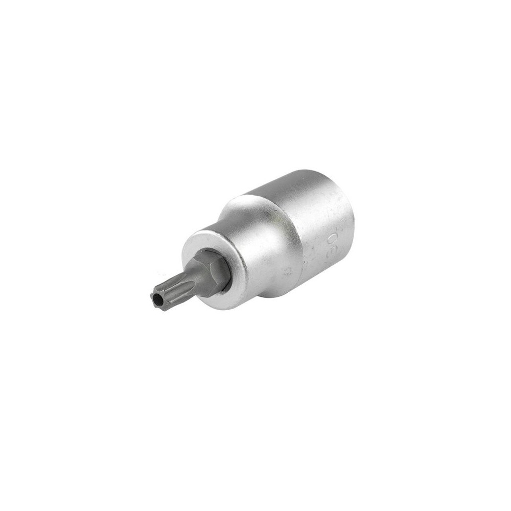 Llave de vaso Torx 1/2' TX30Longitud 55 mm con orificio
