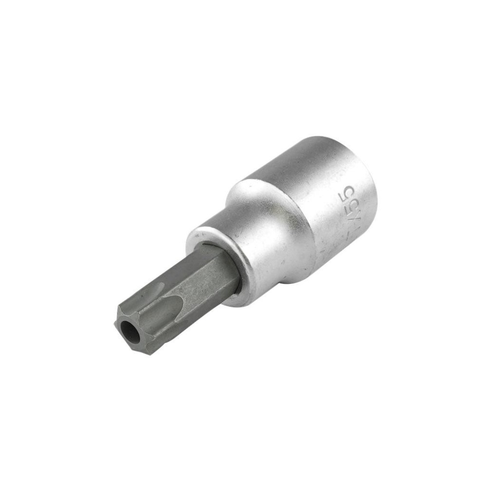 Llave de vaso Torx 1/2' TX55con orificio, longitud 62 mm