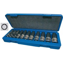 Juego de llaves de tubo de 3/8', largas, 11 piezas
