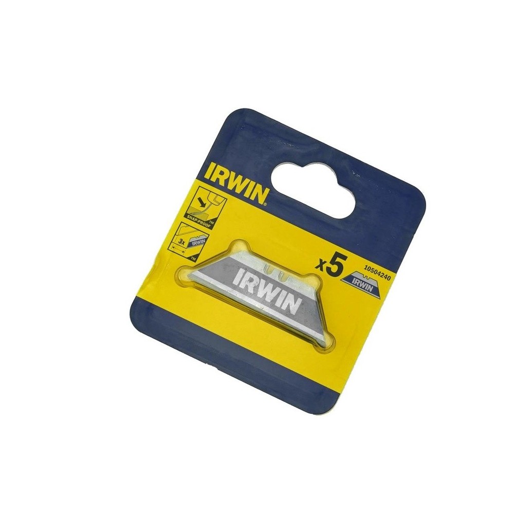 Cuchillas de repuesto · Paquete de 10 · Forma trapezoidal · Bimetálicas