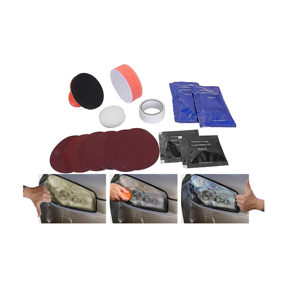 Kit de pulido de faros