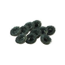 Paquete de 10 discos de láminas mini-flexibles especiales con montaje Roloc de 50 mm K40 (VE10)