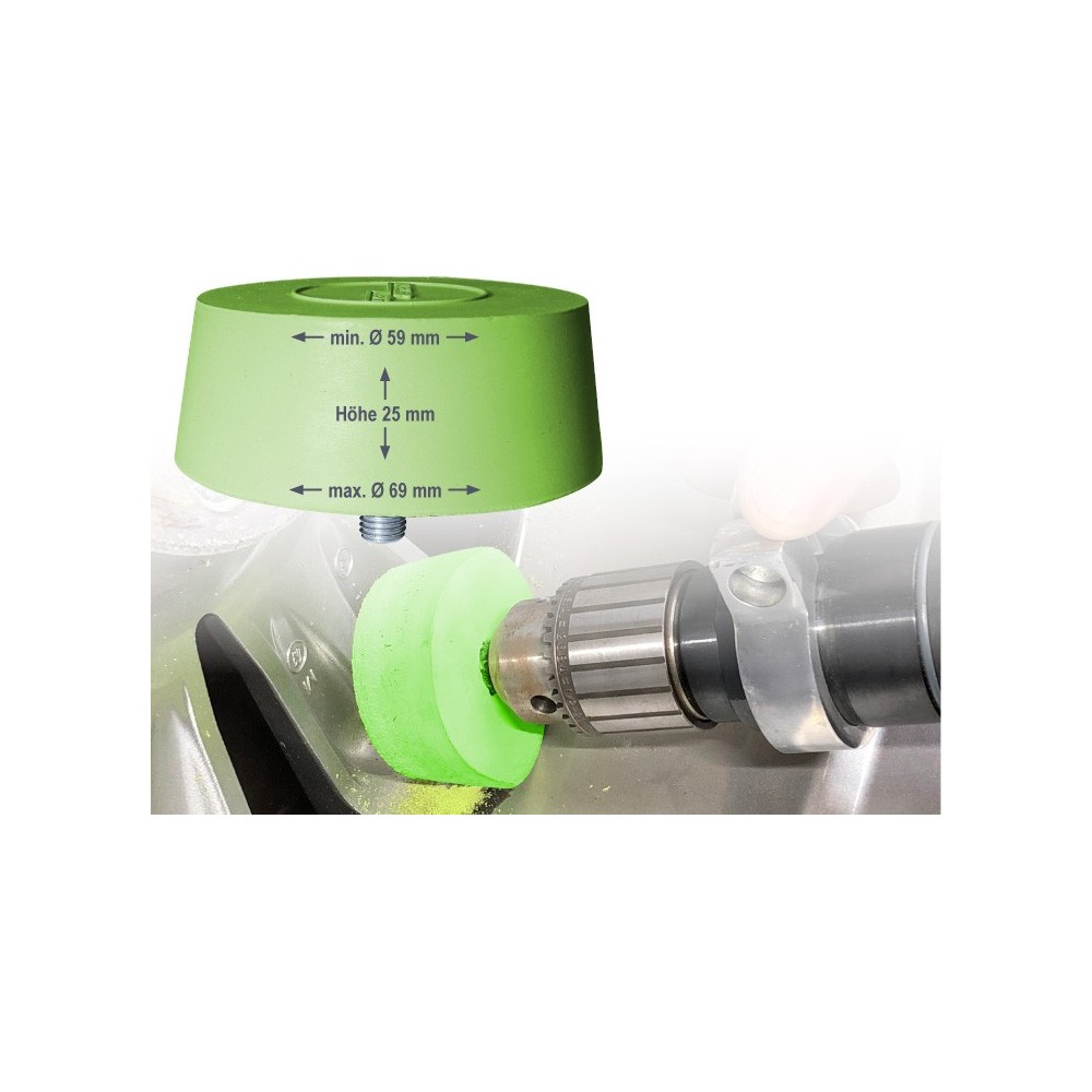 Cabezal de cepillo de acero, ø10 mm, vástago de 6 mm, paquete de 12