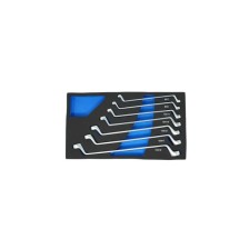 Juego de tensores de doble anillo con desplazamiento de 75° de 6 a 19 mm, 12 puntos