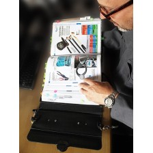 Carpeta de ventas de campo (carpeta de doble anilla), vacía