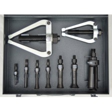 Juego de extractores de pedalier 'B' de 9 piezas 10-75 mm y 2 contrasoportes (tamaño 1+2)