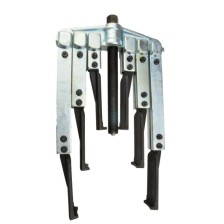 Extractor Krallex modelo D2 de dos patas, luz 50 - 160 mm, patas 150 / 220 / 300 mm, espesor de mordaza 5,0 mm con 6 patas (2 d