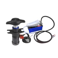 Extractor de rótulas, hidráulico, 4,5 t, el juego incluye bomba de pie neumática-hidráulica, manguera de 3 m con manómetro