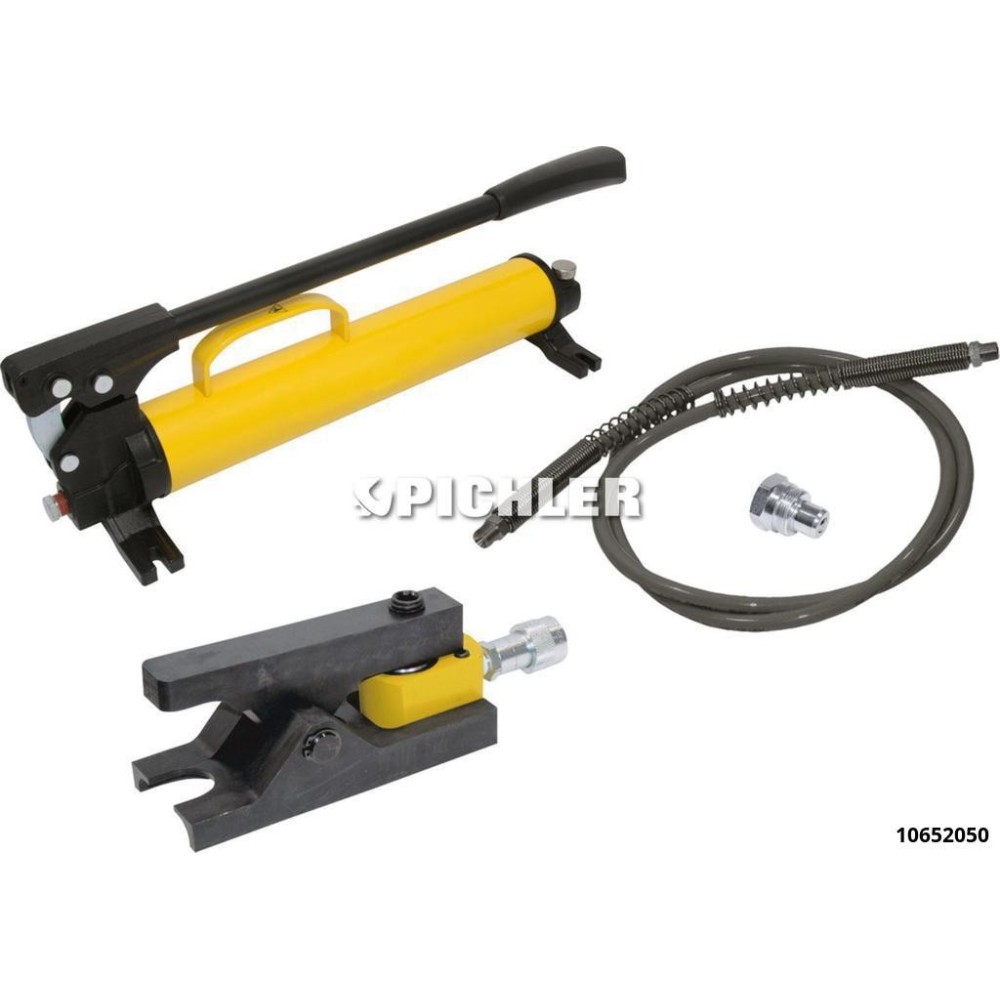 Extractor de juntas de varillas de dirección y de empuje completo con cilindro hidráulico de 10 t, bomba, manguera y adaptador