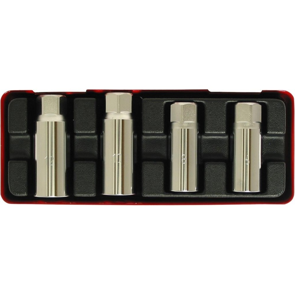 Juego de 2 elevadores S de 4 piezas en estuche de plástico, 4 piezas M6-8-10-12