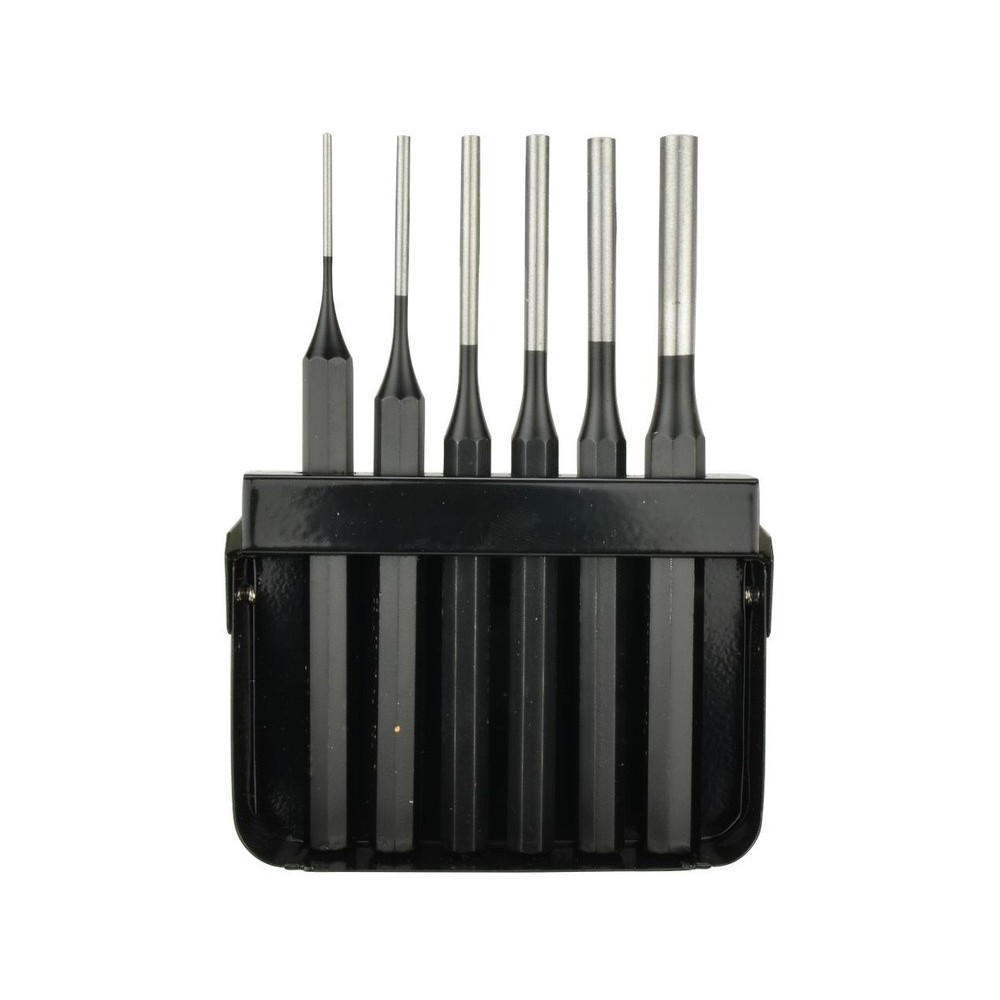 Juego de punzones, 6 piezas, ELORA, de 2 a 8 mm, longitud 150 mm