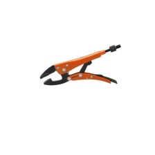 Alicates de agarre especial, mordazas con ranura en V, longitud 205 mm, con tornillo de ajuste, tamaño 2