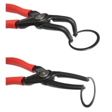 Juego de alicates para anillos de retención, 4 piezas.