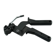 Herramienta tensora de abrazaderas de manguera para abrazaderas de acero inoxidable con bloqueo de bola de hasta 12 mm de ancho