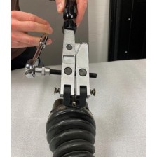 Alicates de abrazadera de fuelle de eje ajustable con accionamiento de 3/8'