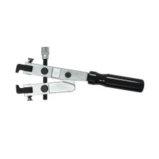 Alicates de abrazadera de fuelle de eje ajustable con accionamiento de 3/8'