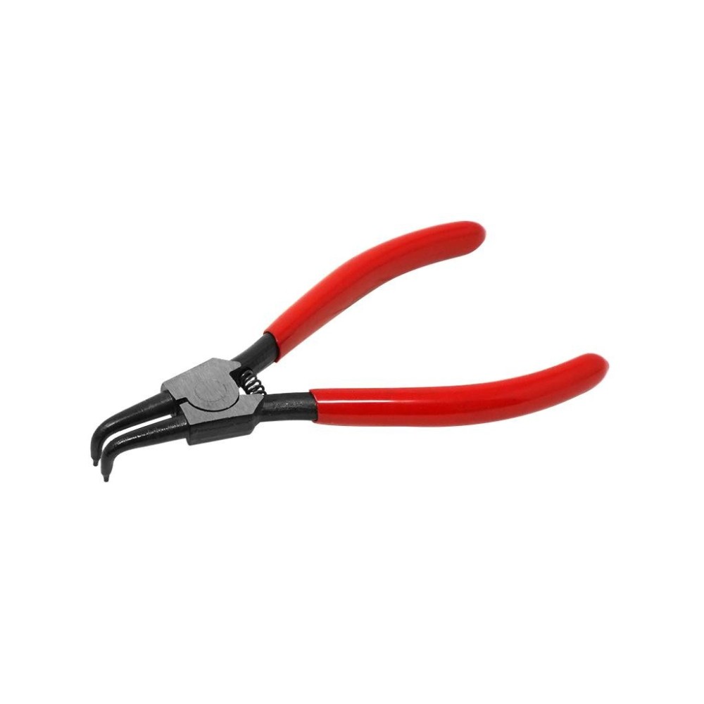 Alicates para anillos elásticos para anillos externos, doblados a 90°, diámetro de 10 a 25 mm, puntas de 1,3 mm