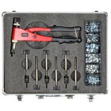 Herramienta para remachar tuercas para tornillos M5, M6 y tuercas M3, M4, M5, M6, completa en maletín MFX 360