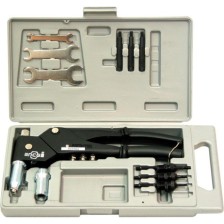 Juego combinado de alicates para remaches roscados y ciegos M4, M5, M6, cabezal giratorio 360°