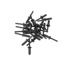 Remaches de plástico, paquete de 25, Ø6,6 mm x 17,2 mm, longitud de sujeción: 2,5 mm - 5,0 mm