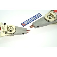 Juego de 2 alicates para anillos de retención, tamaño I y II, con puntas intercambiables de 0° y 90°