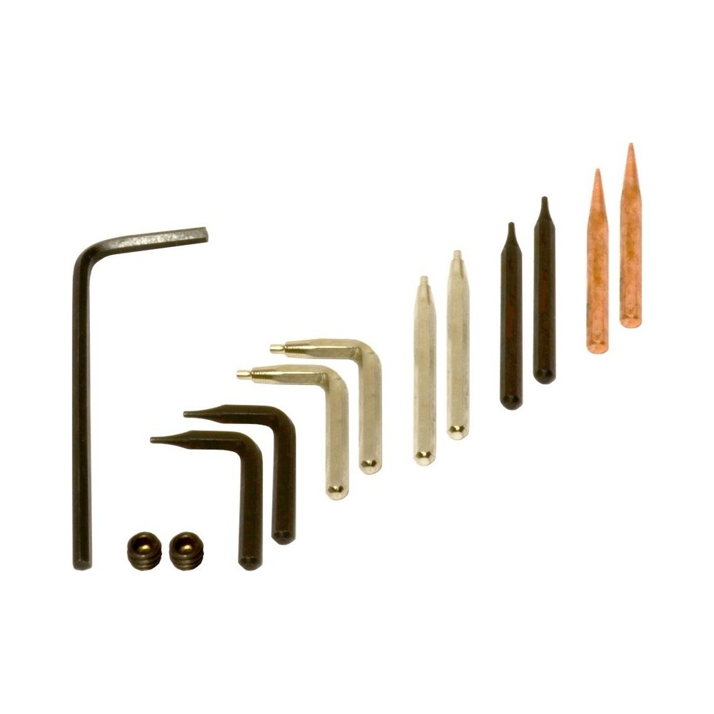 Juego de puntas intercambiables para alicates para anillos de retención tamaño I