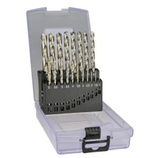 Juego de brocas de cobalto HSS, 19 piezas, 1 - 10 mm