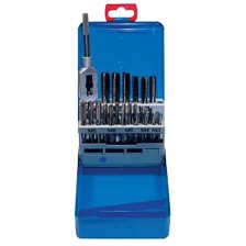 Juego de machos de roscar manuales 1 en caja de acero M 3 - M 12 DIN 352 HSS