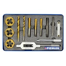 Juego de limpieza y reparación de roscas, 12 piezas.