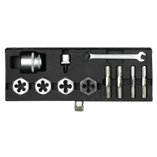 Juego de herramientas de corte de roscas para tornillos y tuercas de rueda