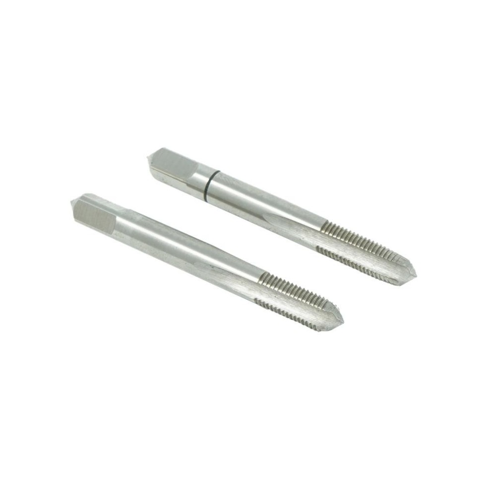 Juego de machos de roscar manuales HSS métricos finos, 2 piezas M 6 x 0,75