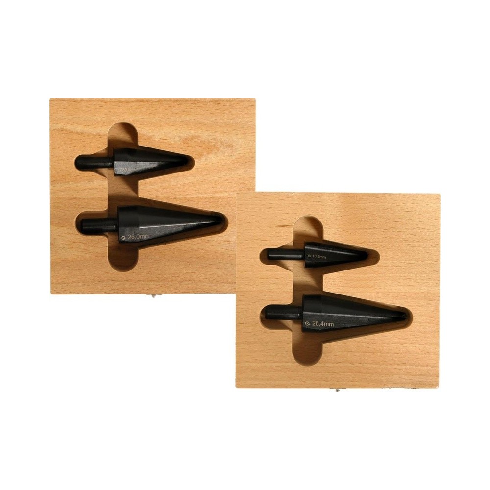 Juego de escariadores para sensores de aparcamiento para la instalación posterior de sensores en parachoques de plástico, juego