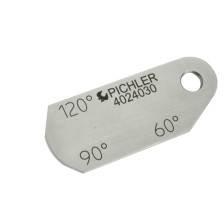 Calibre de ángulos de 60° - 90° - 120° para, por ejemplo, el ángulo del asiento del sello de las bujías incandescentes.