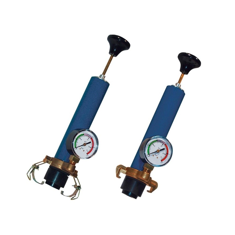 Bomba de presión de radiador modelo SDV, cierre de bayoneta, válvula de purga de aire