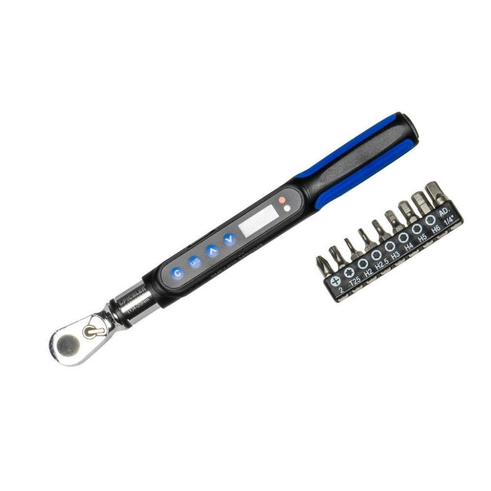 Llave dinamométrica digital 1/4', (1) 4 - 20 Nm