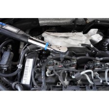 Llave dinamométrica digital de 3/8', (6,8) 27 - 135 Nm incl. ángulo de rotación con cabezal giratorio