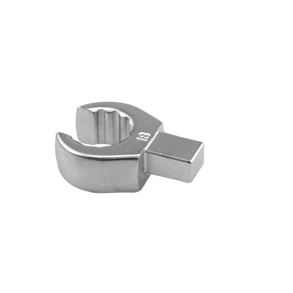 Llave de anillo de inserción, abierta, accionamiento cuadrado de 18 mm, 9x12 mm