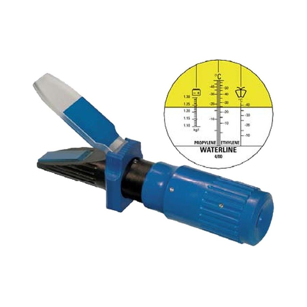 Examinador de refrigerante y ácido de batería