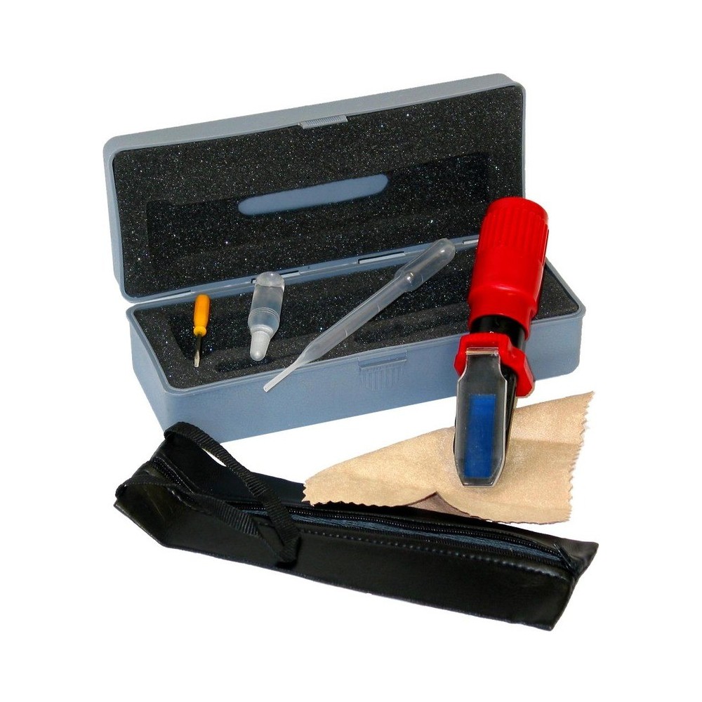 Examinador de refrigerante y ácido de batería