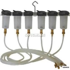 Contenedores medidores para inyectores CR tamaño III, 6 unidades en estuche